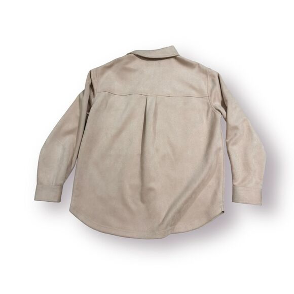 Z supply Womens Button Up‎ Jacket Beige Oatmeal Minimalist Comfy Size Small - Picture 6 of 6